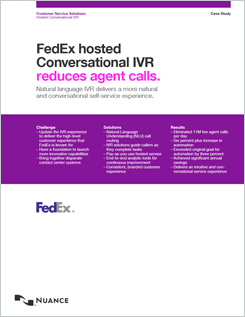 Geringeres Anrufaufkommen für Mitarbeiter bei FedEx durch gehostete dialogorientierte IVR
