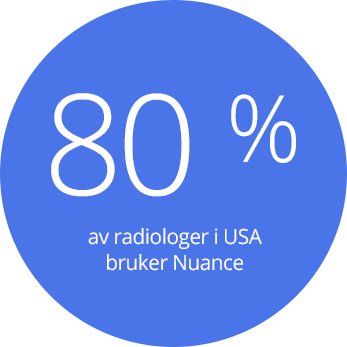 80 % av radiologer i USA bruker Nuance 80 % av radiologer i USA bruker Nuance