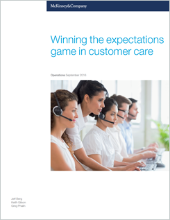 Étude McKinsey : Winning the expectations game Étude McKinsey : Winning the expectations game