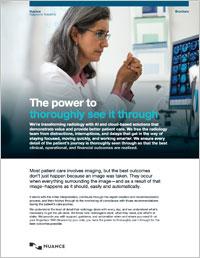 Nuance Diagnostic Solutions brochure image Nuance Diagnostic Solutions brochure image