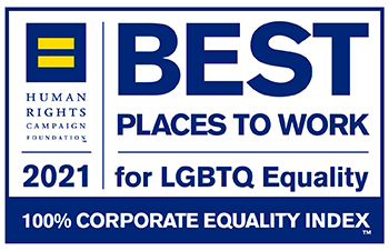 Best places to work 2021 logo Best places to work for LGTBTQ Equality