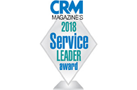 CRM Magazine 2018 Service Leader award CRM Magazine 2018 Service Leader award